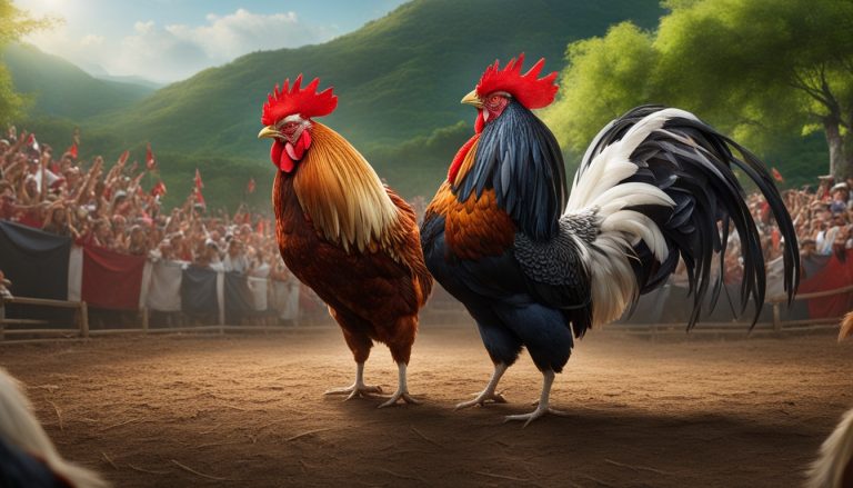 Sabung Ayam dengan Komentar Live